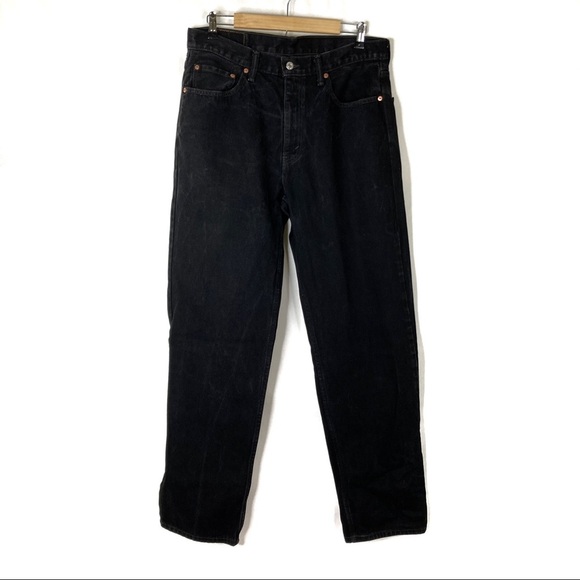 Levi's | Men's Black Denim 550 Relaxed Fit Cotton Jeans 34X34 - Picture 1 of 7